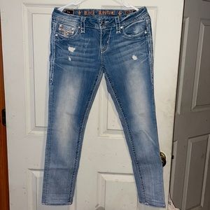 Rock Revival Distressed Light Jean!!